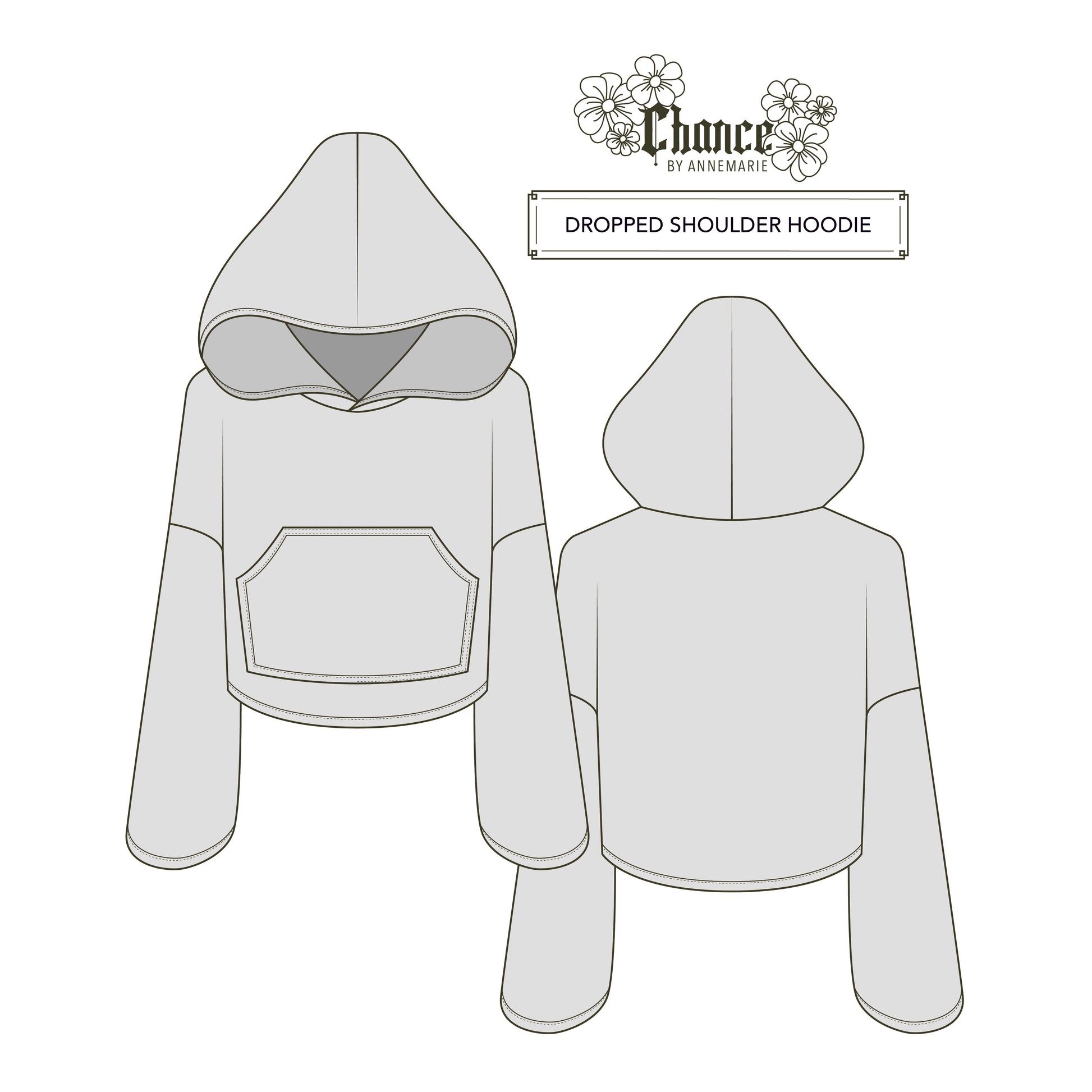 Dropped Sleeve Hoodie Pattern - Main Image