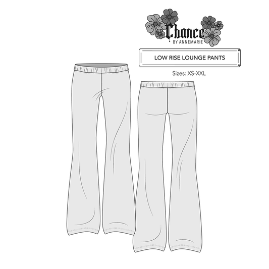 Low Rise Lounge Pants Pattern