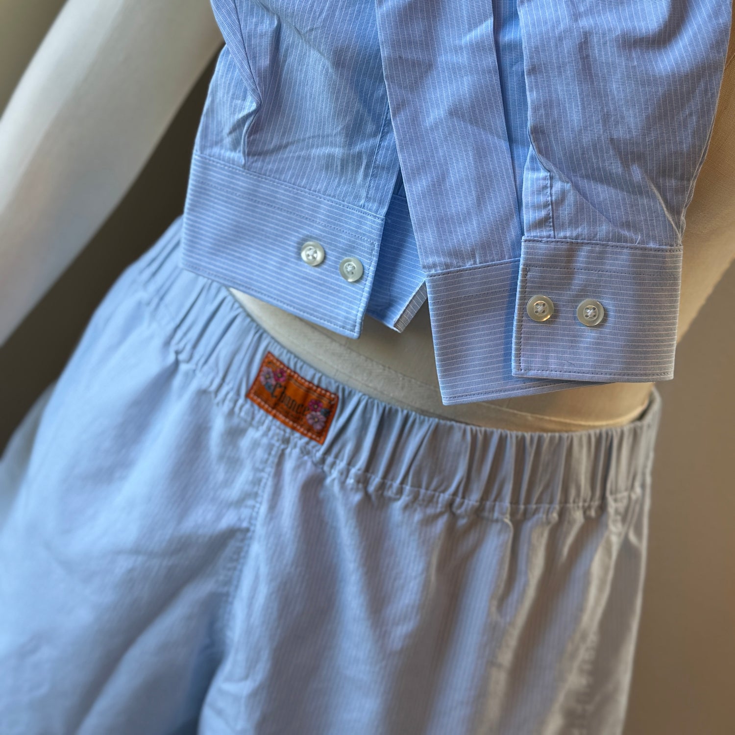 thrift flip shirt into shorts